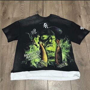 Rough play Black and Green Men's Shirt